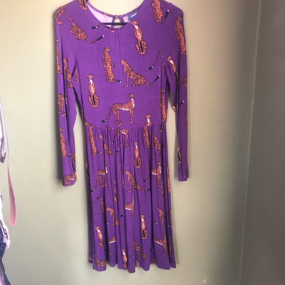 ModCloth Cheetah Print Knit Dress Flawed* - Picture 3 of 8